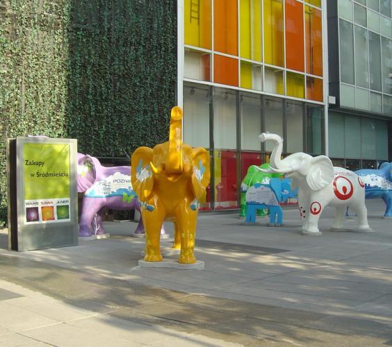 Luxury Life Size Fiberglass Elephant Sculpture – Multi-Color Edition by Luxury Group International