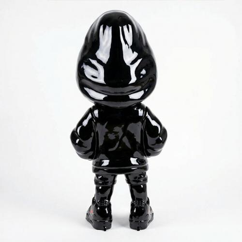 Luxury Modern Figure Sculpture with Streetwear Tracksuit Design - Modern Sculpture Back View by Luxury Group International