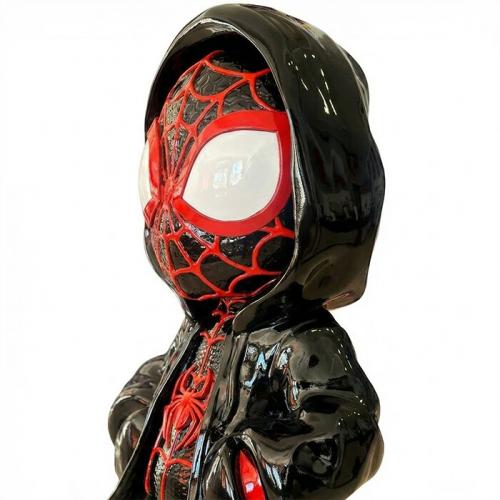 Luxury Modern Figure Sculpture with Streetwear Tracksuit Design - Modern Sculpture Side View by Luxury Group International