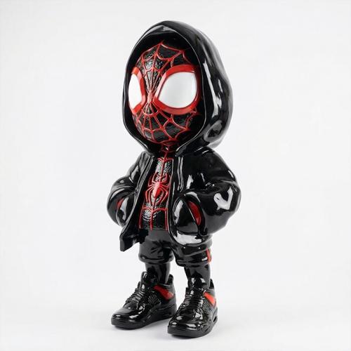 Luxury Modern Figure Sculpture with Streetwear Tracksuit Design - Modern Sculpture Side View by Luxury Group International