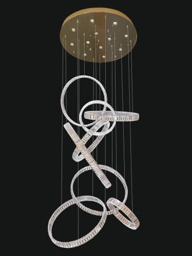 Lusso moderno LED cristallo anello lampadario luci pendenti di Luxury Group International
