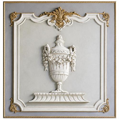 Luxury Ornate Wall Art Panel with Classical European Relief – Decorative Home Accent by Luxury Group International