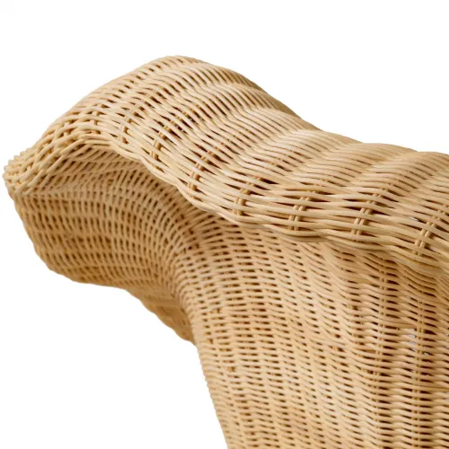 Luxury Rattan Armchair with Beige Cushion by Luxury Group International