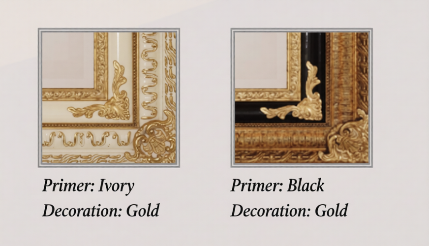 Luxus rechteckiger schwarzer &amp; goldener Barock-Wandspiegel mit handgefertigtem, verziertem Rahmen - 197 CM von Luxury Group International