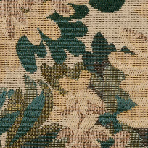 Luxury Roll Cushion in Green & Beige Floral Leaf Pattern Decorative Classic Pillow by Luxury Group International