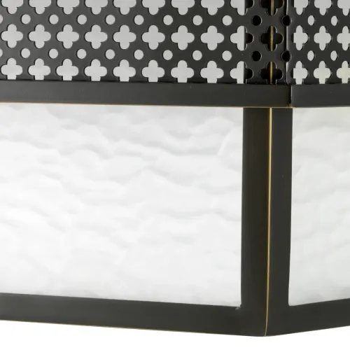 Lampada a Sospensione di Lusso con Finitura Bronzo Rotonda e Vetro Satinato di Luxury Group International