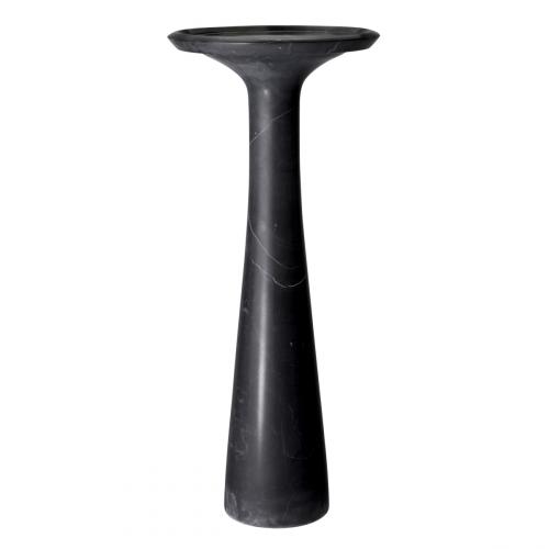 Table d'Appoint en Marbre Noir Sculpté de Luxe pour Salon par Luxury Group International