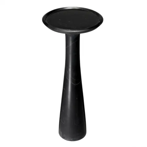 Table d'Appoint en Marbre Noir Sculpté de Luxe pour Salon par Luxury Group International
