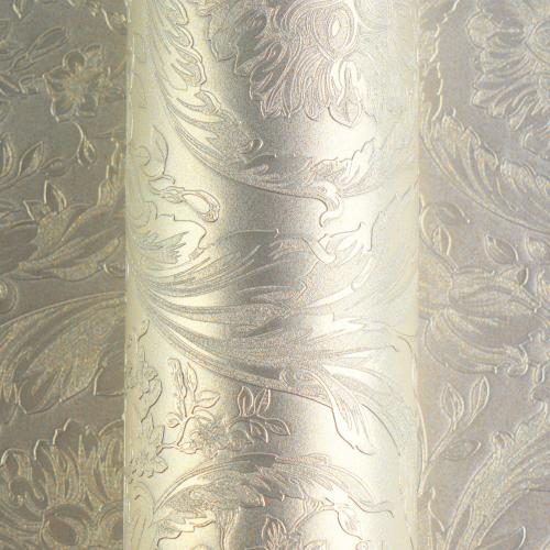 Luxury Silver Pearl Shimmer Damask Metallic Floral Versace Wallpaper for Wall Decor by Luxury Group International