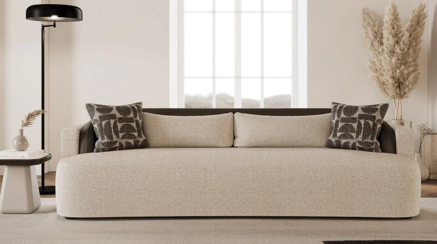 Luxus Sofa Grau / Schwarz 250 cm - Hotel- & Wohnzimmermöbel von Luxury Group International
