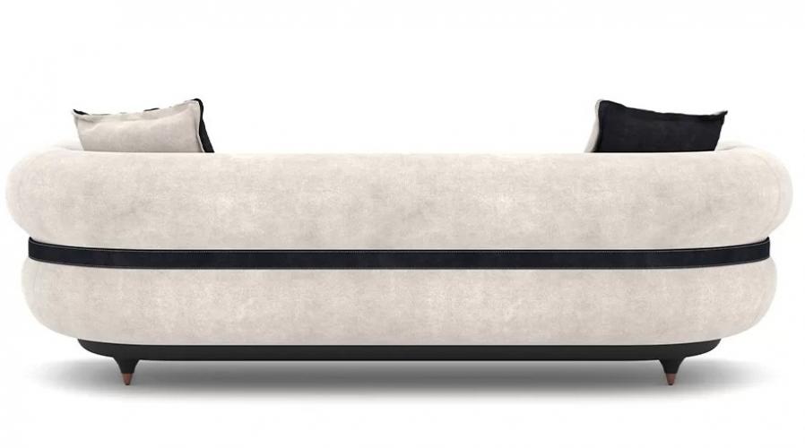 Luxury Sofa Gray / Black / Copper 260 x 88 x H. 65 cm – Living Room Sofa – Hotel Sofa by Luxury Group International