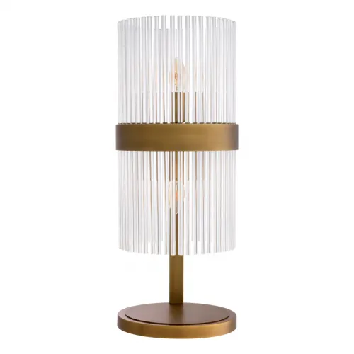Lampada da tavolo di lusso in ottone antico 28 x 23,5 x H. 60,5 cm - Elegante lampada da scrivania in stile retrò di Luxury Group International