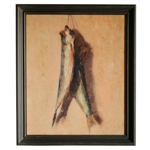 Luxury Vintage Fish Still Life Wall Art with Antique European Rustic Composition by Luxury Group International