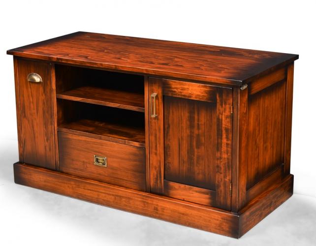 Luxury Vintage Sideboard with Open Shelving & Concealed Storage - Vintage Style Furniture Side View by Luxury Group International