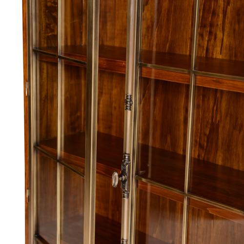 Luxury Vintage Style Wooden Display Cabinet with Dual Glass Doors & Base Drawers - Vintage Style Furniture Detail View by Luxury Group International