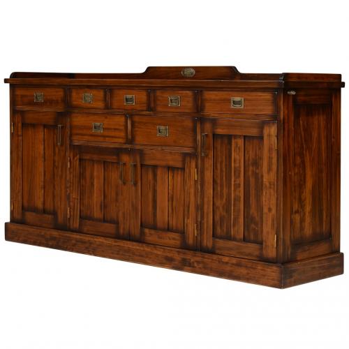 Luxury Vintage Style Wooden Sideboard with Multi-Drawer Storage & Cabinet Doors - Vintage Style Furniture Front View by Luxury Group International