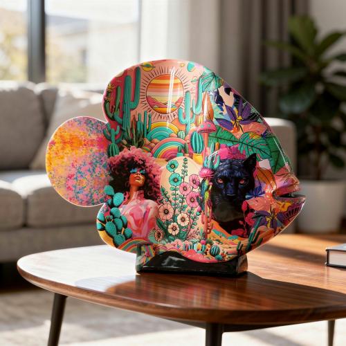 Luxury XL Fish Sculpture with Mexican Motifs by Luxury Group International