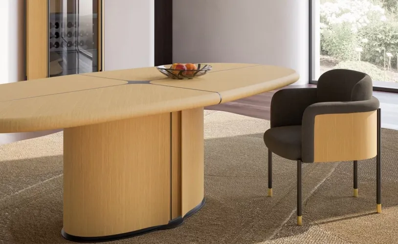 Luxury Yellow & Black Upholstered Wooden Dining Chair by Luxury Group International