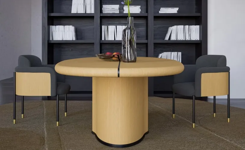 Luxury Yellow & Black Upholstered Wooden Dining Chair by Luxury Group International