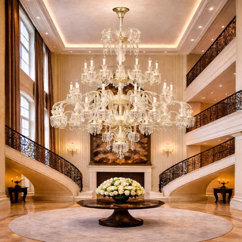 Modern Luxury Gold Chandelier with 48 lights by Luxury Group International