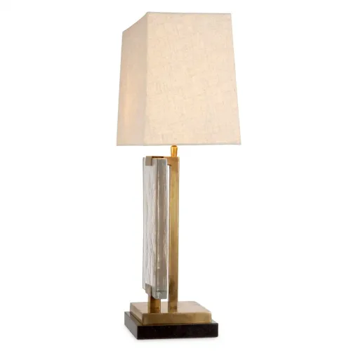 Lampada da tavolo moderna lusso ottone vintage / nero H. 69 cm - Luxury lights di Luxury Group International