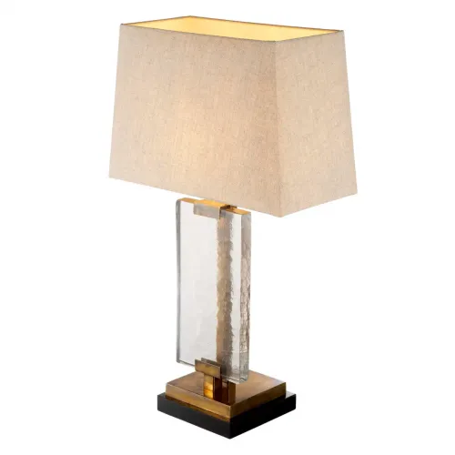 Lampada da tavolo moderna lusso ottone vintage / nero H. 69 cm - Luxury lights di Luxury Group International