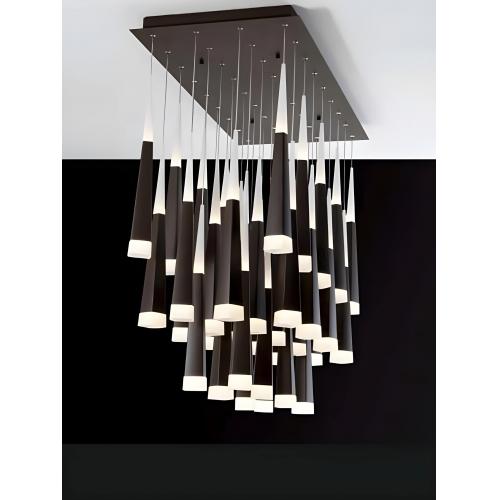 Lampadario a Sospensione LED Moderno di Lusso in Acrilico Marrone Scuro di Luxury Group International