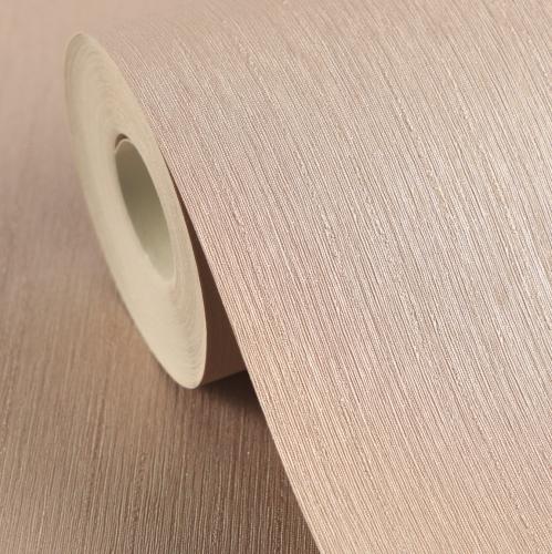 Papier Peint Designer Métallique Beige Rose Uni Légèrement Brillant Versace par Luxury Group International