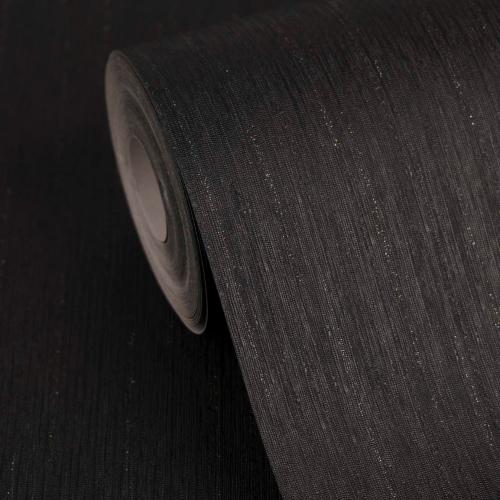 Papier peint design non tissé métallisé noir Versace par Luxury Group International