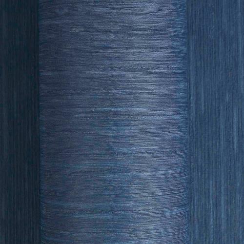 Papier peint intissé brillant texturé uni métallique bleu Versace par Luxury Group International