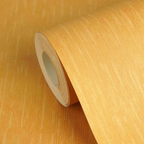 Versace Glossy Yellow Non-Woven Plain Designer Wallpaper by Luxury Group International