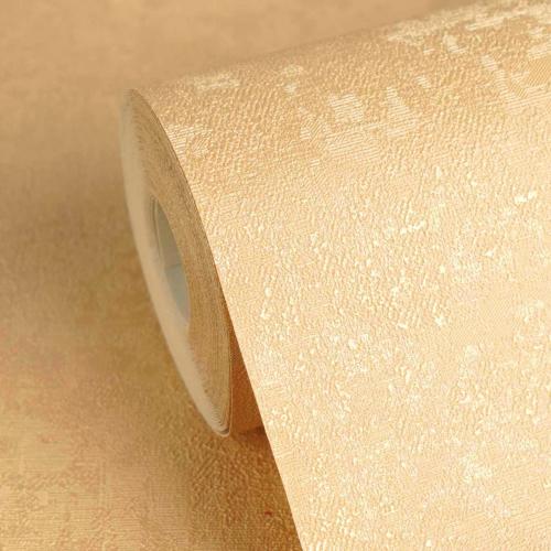 Papier peint design Versace doré métallique uni texturé brillant par Luxury Group International