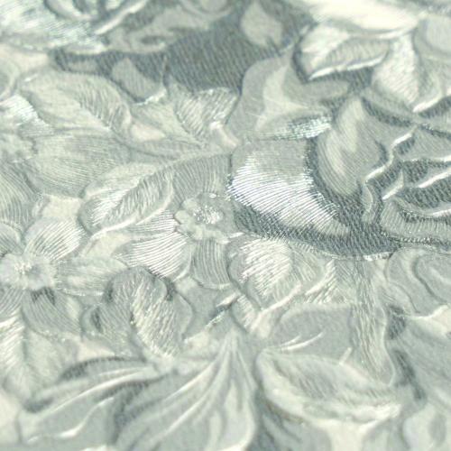 Versace Grau Silber Barock Heritage Medaillon Designer Tapete Detailansicht von Luxury Group International