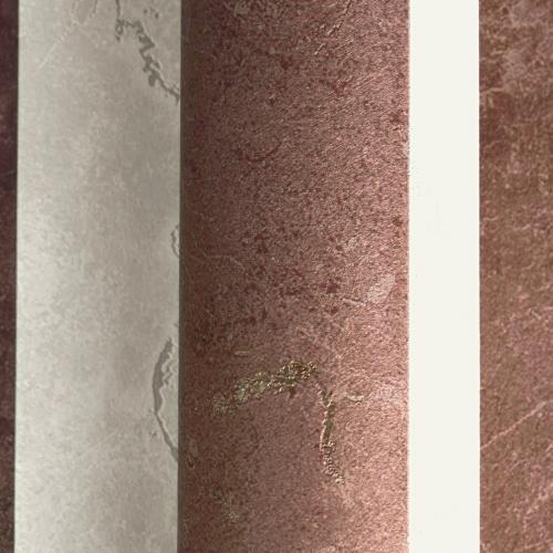 Versace Greek Key Design Modern Wallpaper in Rust Brown & Cream by Luxury Group International