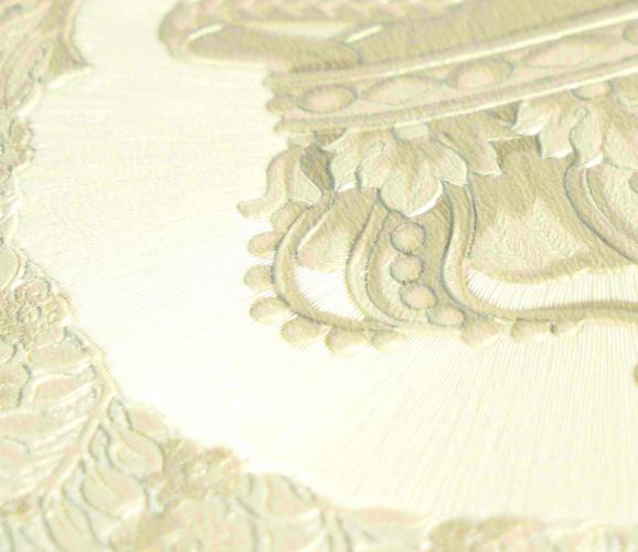 Versace Heritage Print Beige/Gold Barock Floral Vliestapete Detailansicht von Luxury Group International