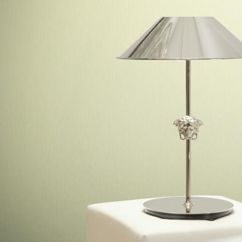 Versace Light Green Plain Designer Wallpaper by Luxury Group International