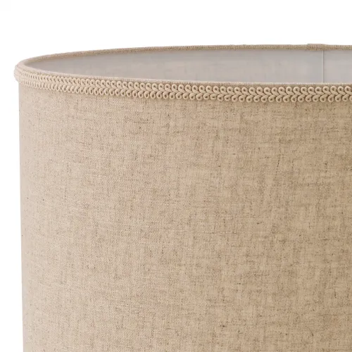White Ceramic Luxury Modern Table Lamp With Antique Brass Finish by Luxury Group International