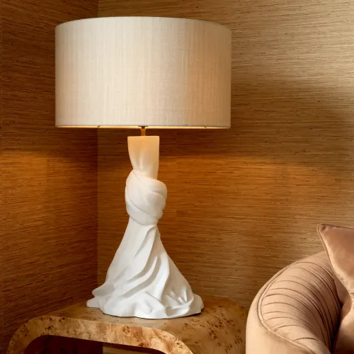 Lampada da Tavolo Moderna di Lusso Bianca di Luxury Group International