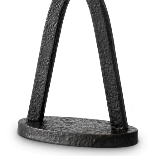 White Shade modern luxury table lamp with black metal frame by Luxury Group International